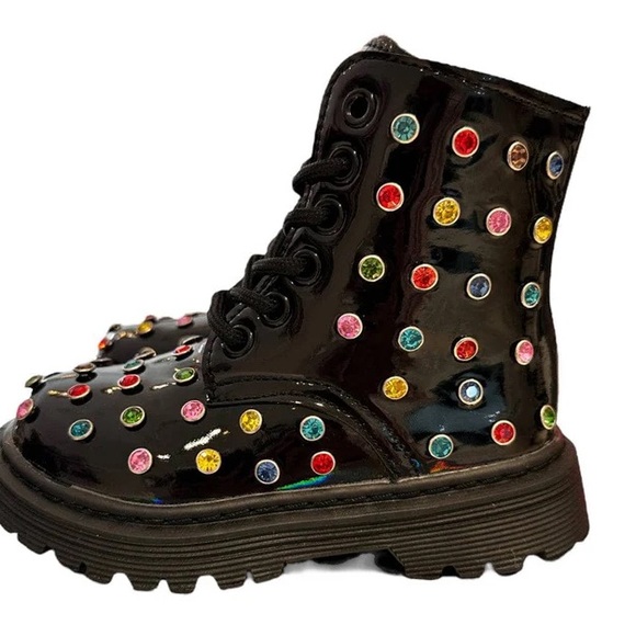 Lola + The Boys Other - Lola + the boys rainbow crystal boots toddler 9 (25) Run a size Small